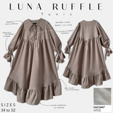tunic luna ruffle gilded beige
