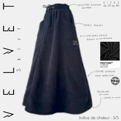 velvet skirt pantone black velvet