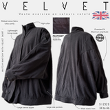 velvet veste oversize en velours cotelé pantone graphite velvet tcx 